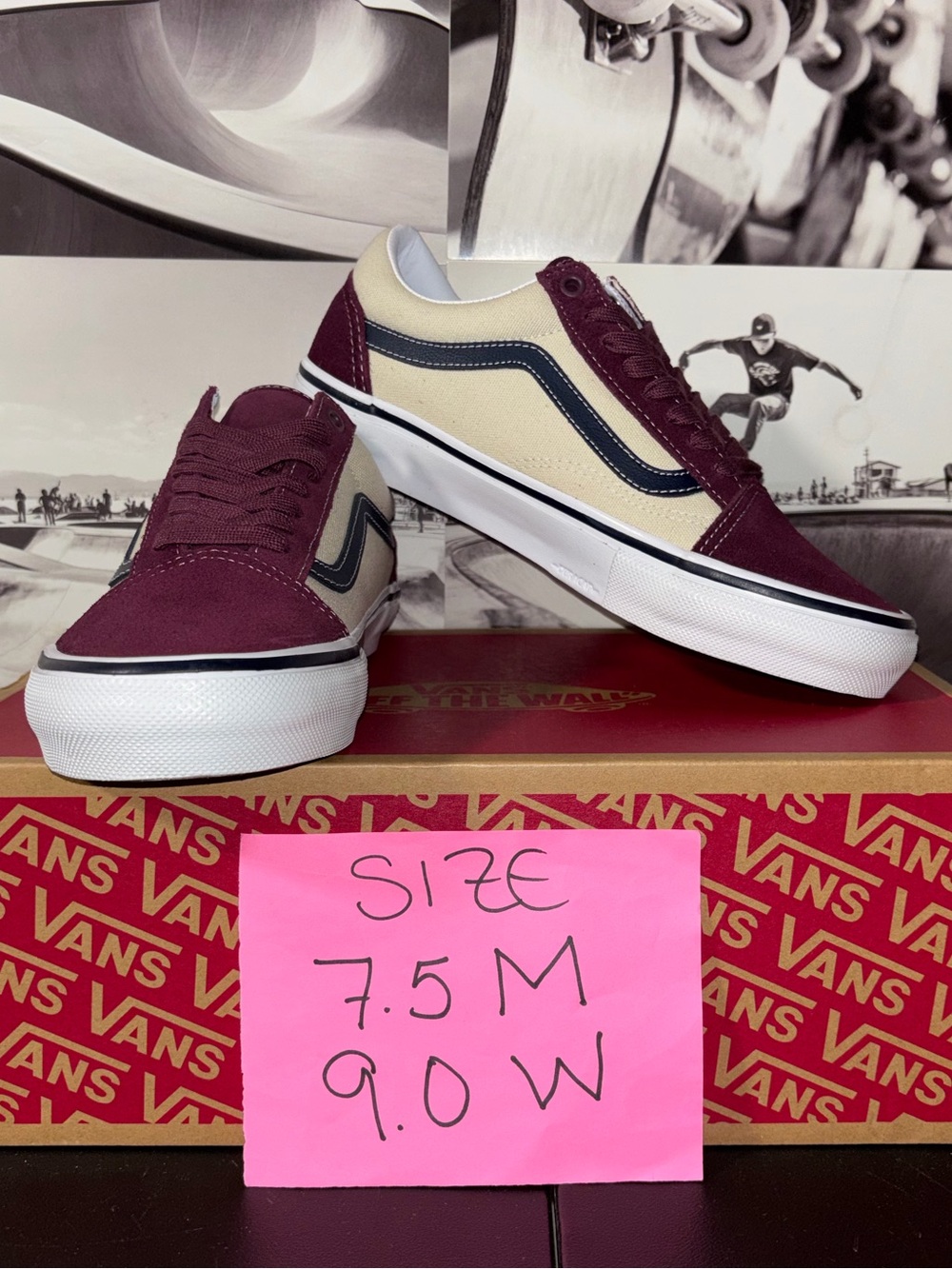 Vans Skate Old Skool sz 7.5 Men’s 9.0 Woman